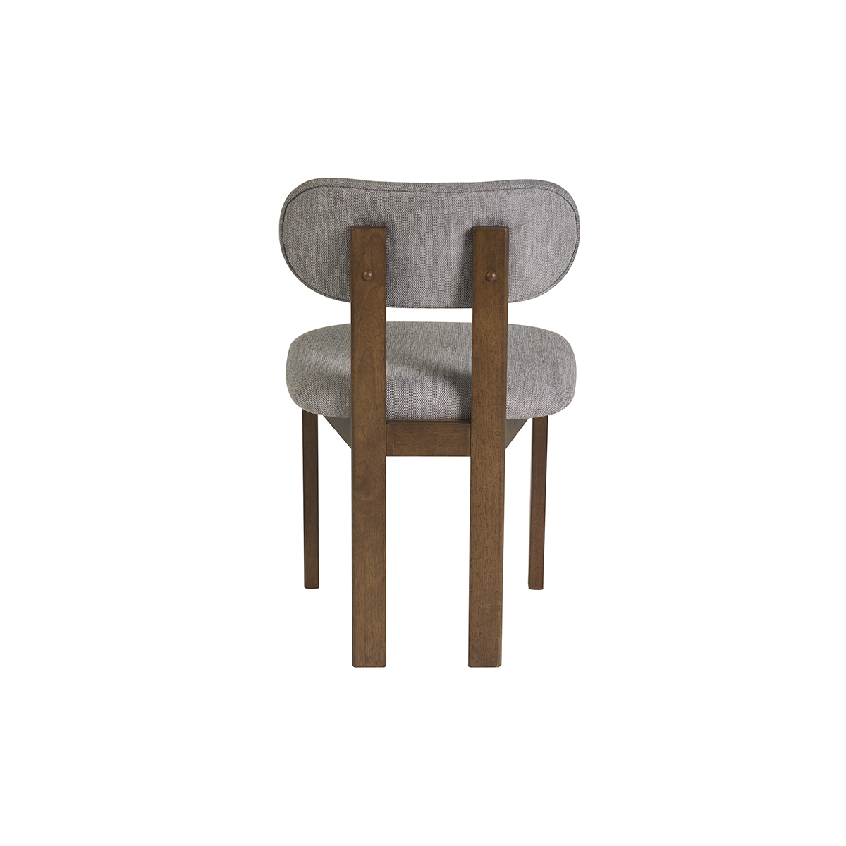 Chaises en tissu effet velours texturé beige et bois clair frêne (lot de 2) NORMI gris, MILIBOO