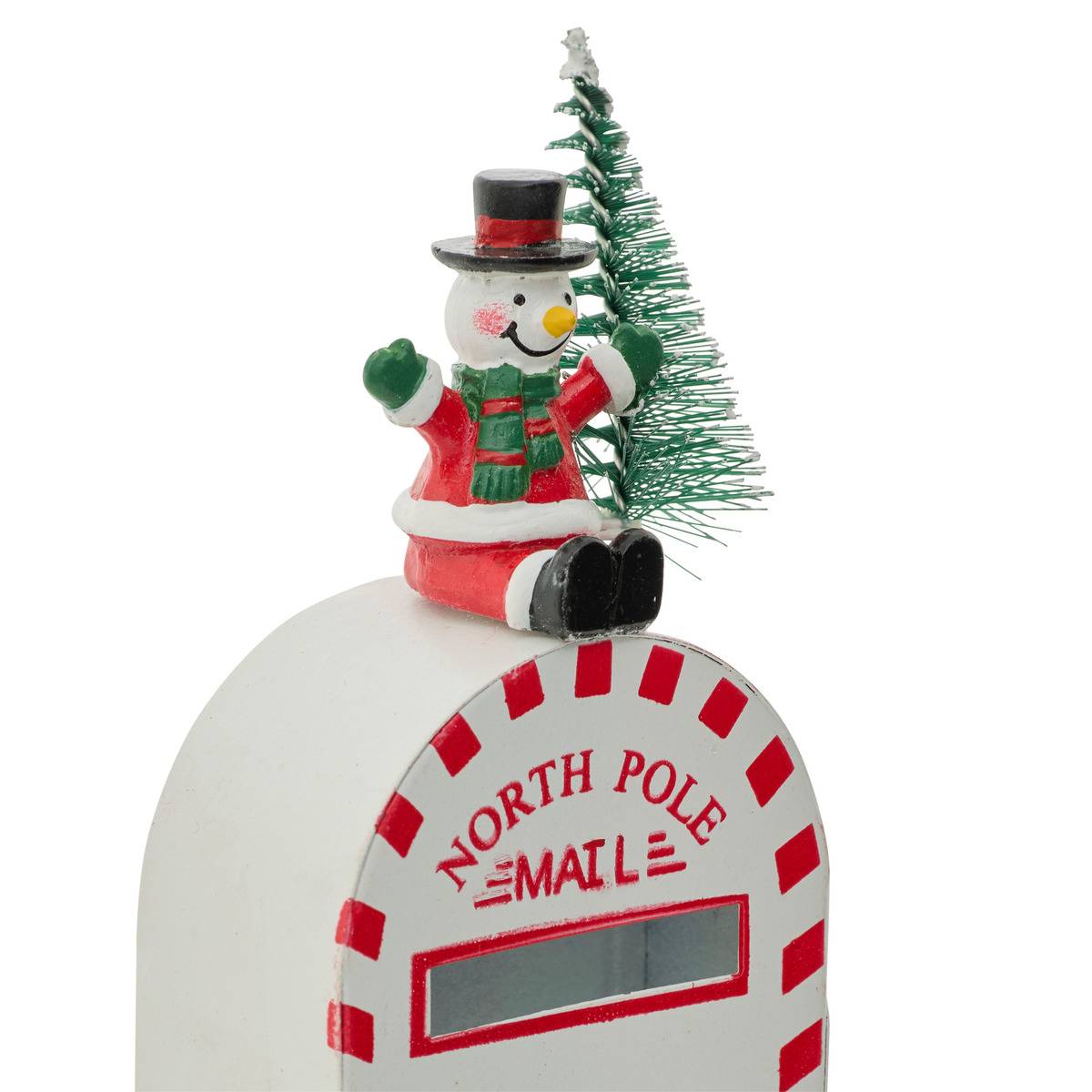 BOITE LETTRE MET DECO H14 3ASS red, FEERIC LIGHTS & CHRISTMAS