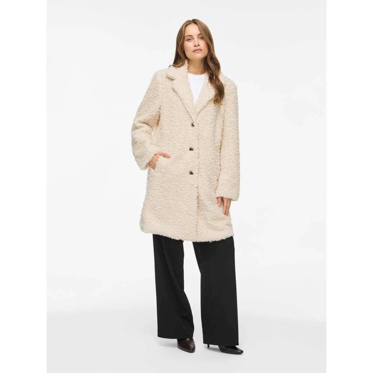 Manteau En Peluche birch, VILA