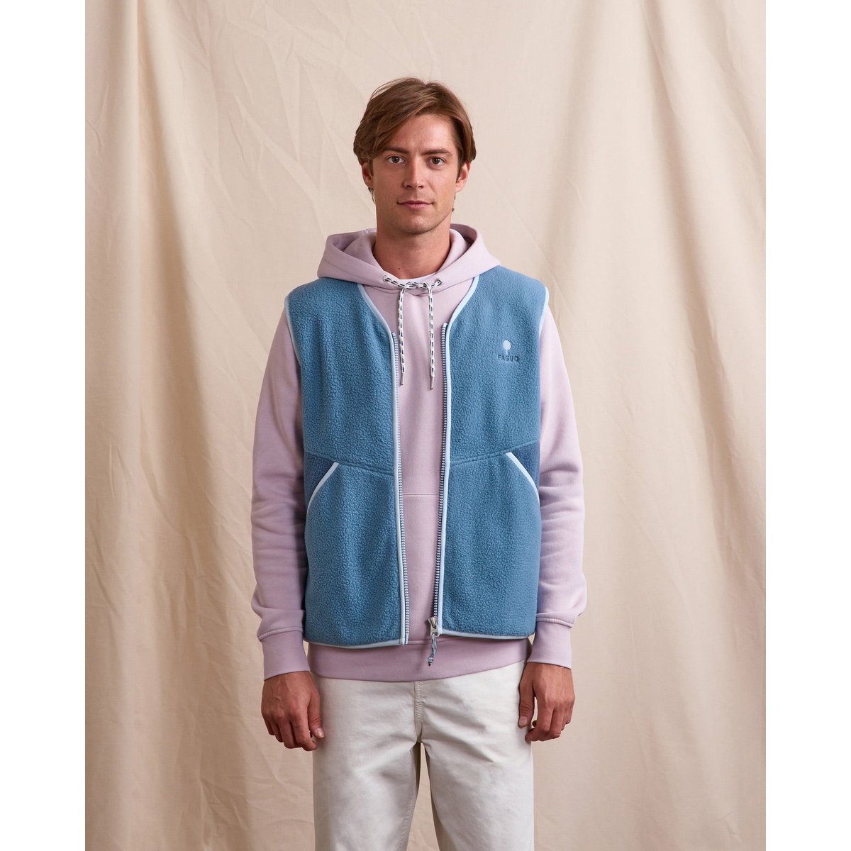 Veste polaire TEILLAY bleu moyen, FAGUO