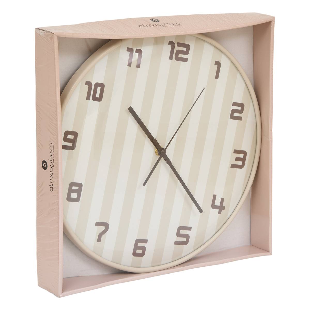 Horloge Larry D.36cm beige modèle b, ATMOSPHERA