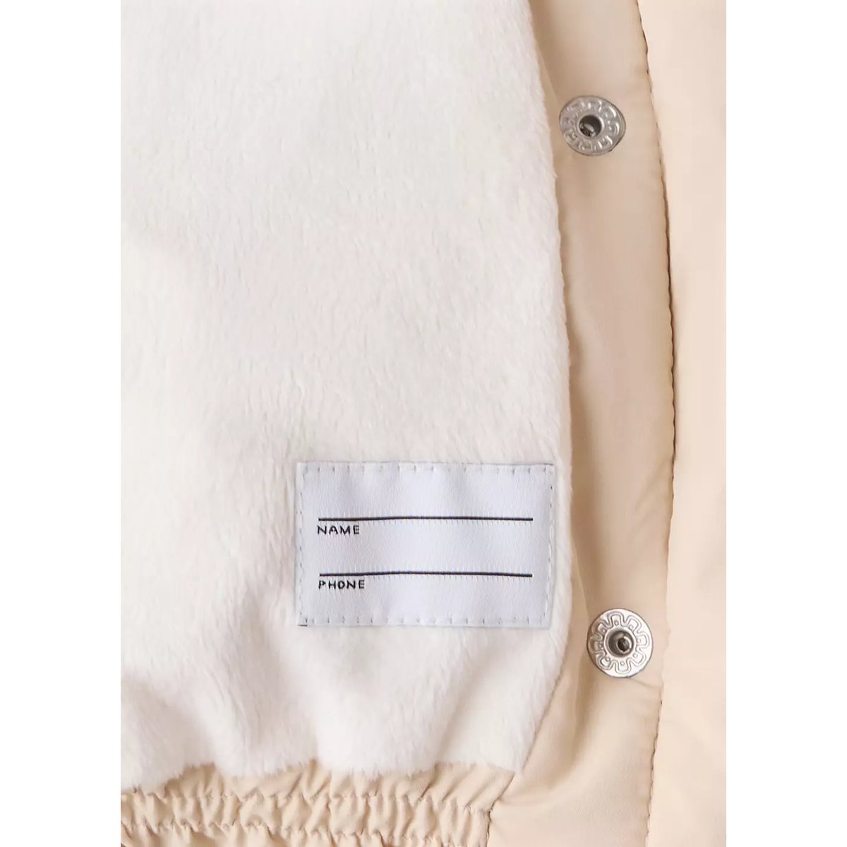Anorak matelassé à capuche beige, MANGO BABY