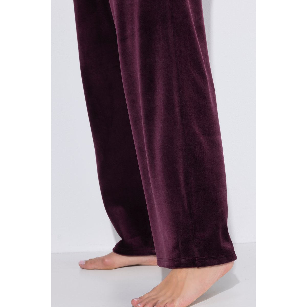 Pantalon d'intérieur en velours prune foncé, ULLA POPKEN
