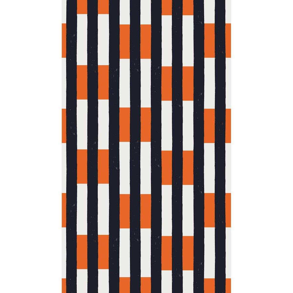 Papier peint papier perspective orange intissé, HEXOA