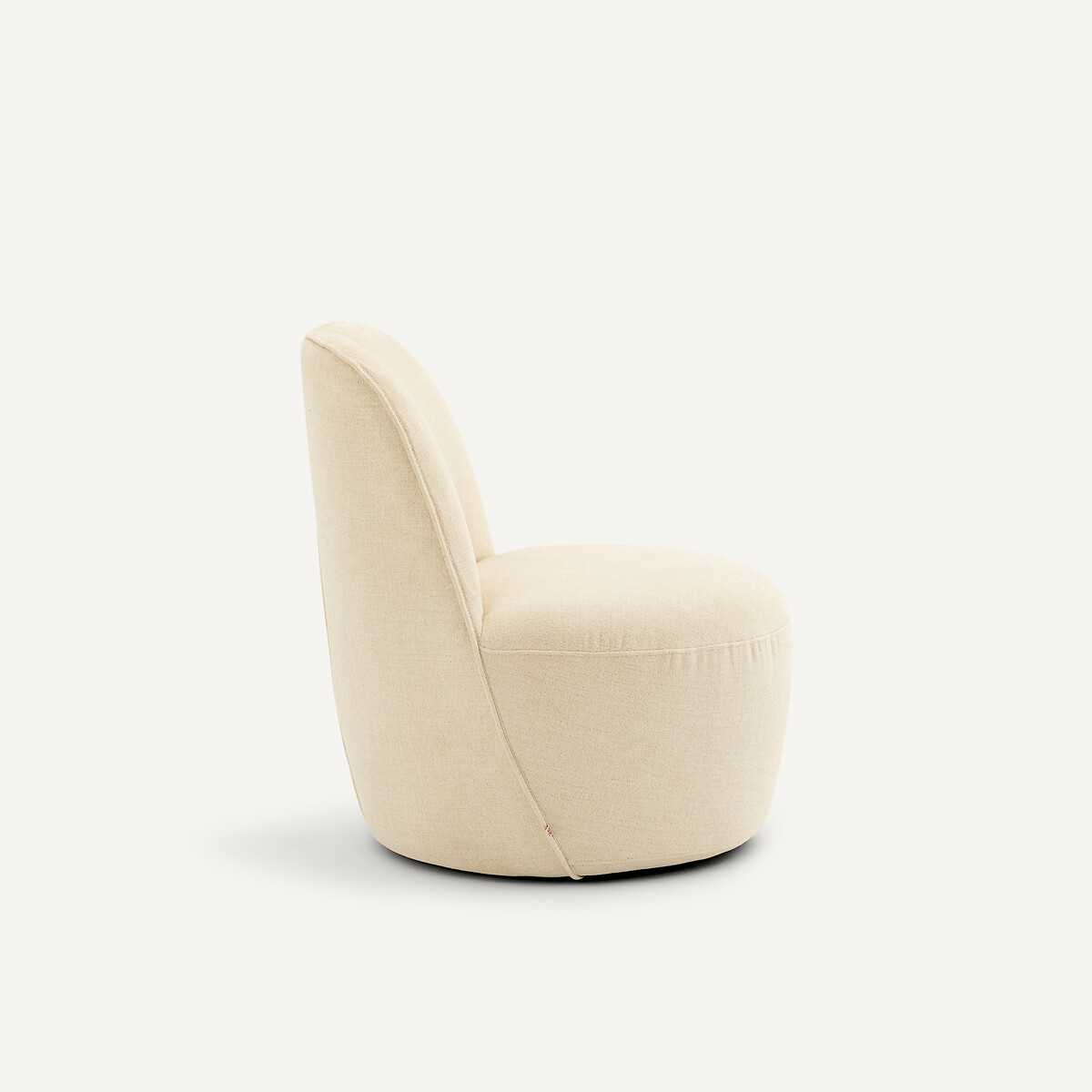 Sillón giratorio de poliéster, ROSEBURY, diseño de Emmanuel Gallina marfil, AM.PM X EMMANUEL GALLINA