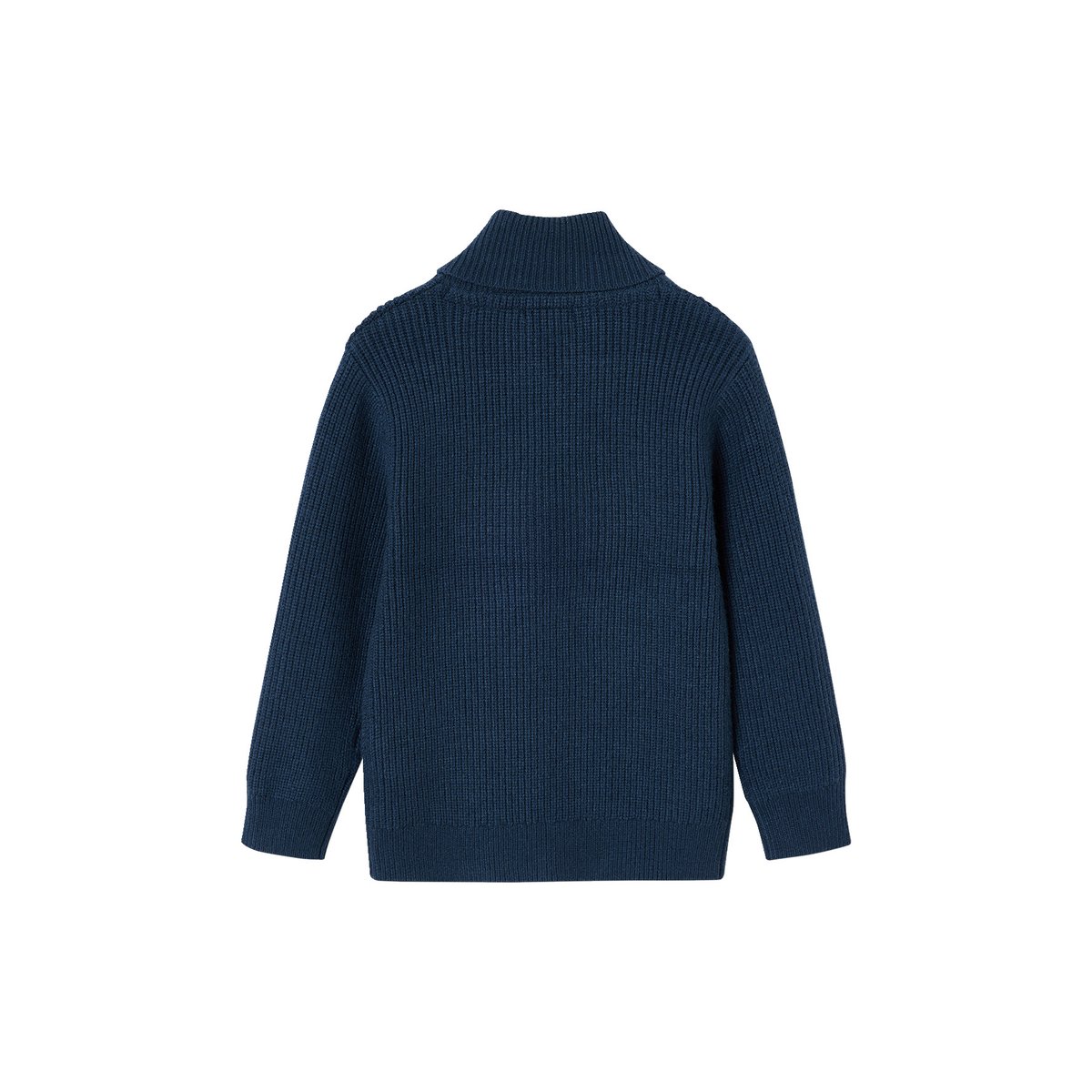 Pull col montant croisé bleu océan, VERTBAUDET