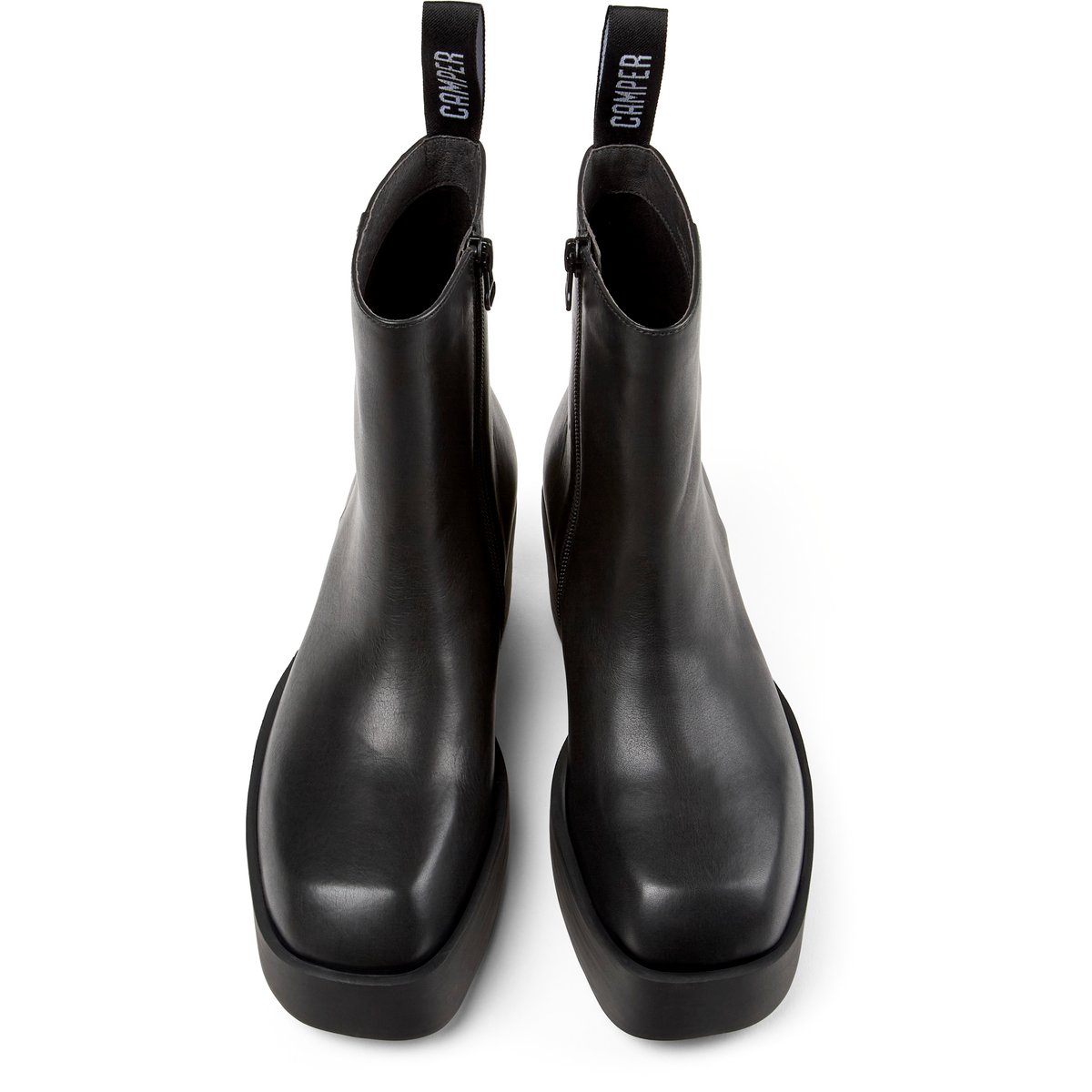 Bottines Billie cuir noir, CAMPER