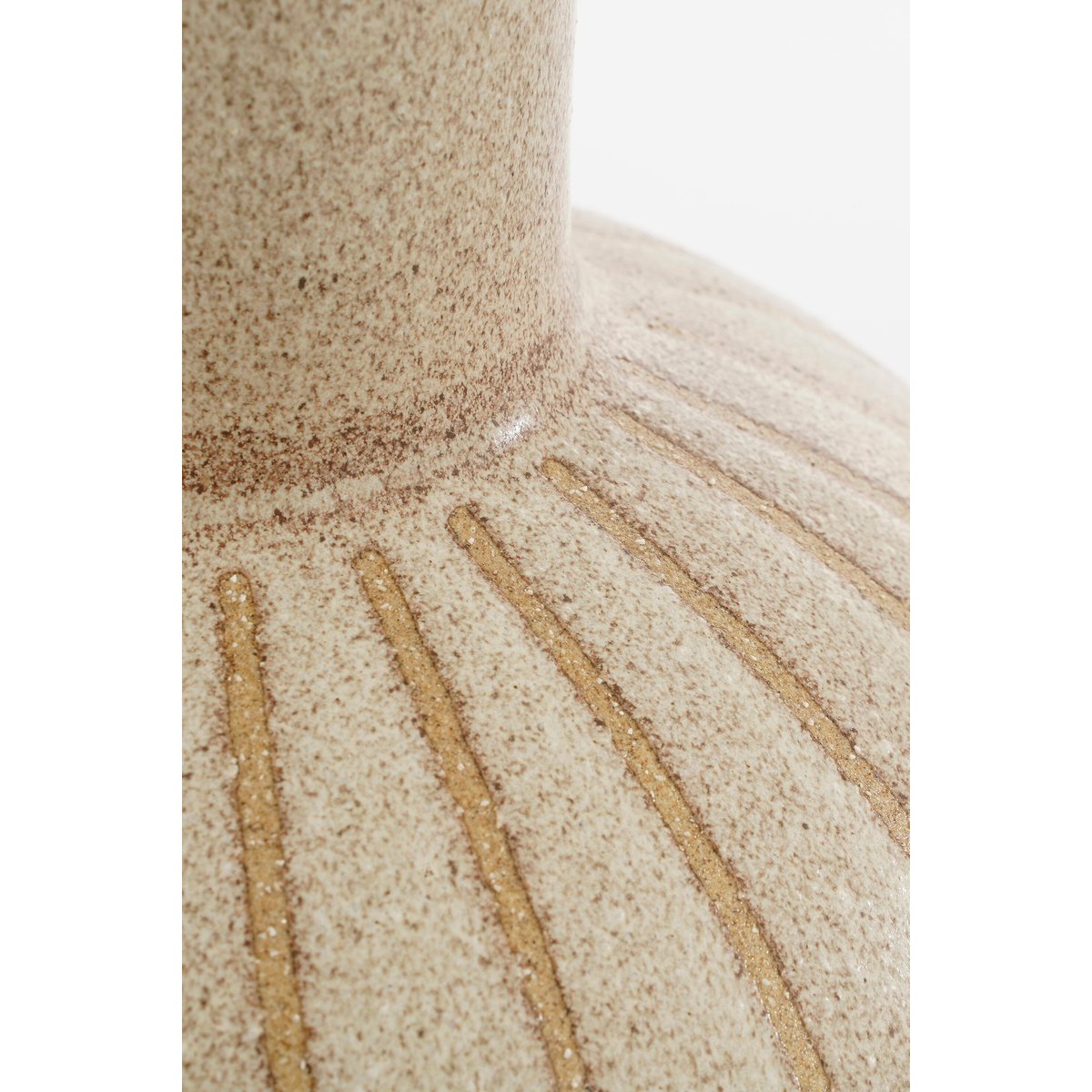 Vase texturé H42 cm HOLM crème, MICA DECORATIONS