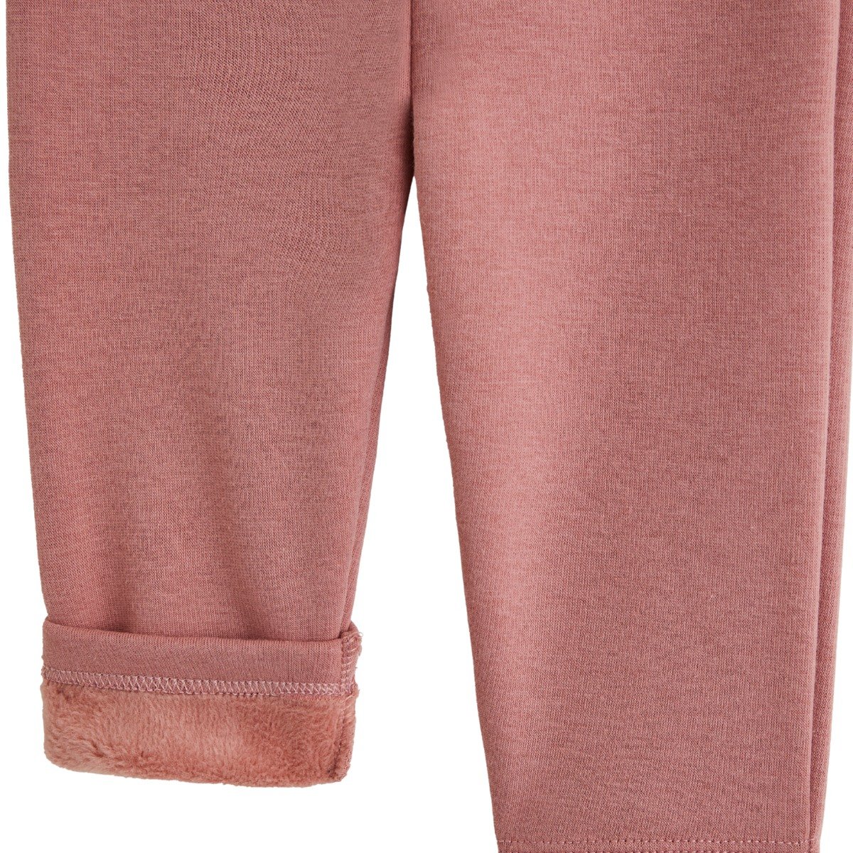 Lot de 3 leggings enfant en molleton ultra chaud rose, PETIT BEGUIN