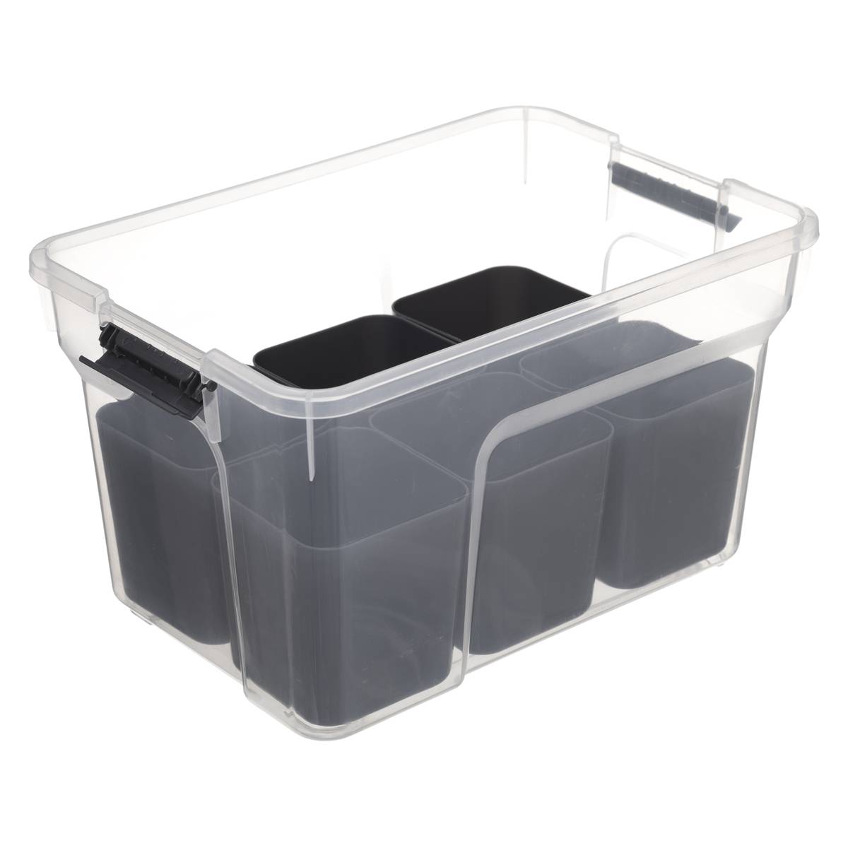 Boîte compartimentée 8L SAMBA transparent, 5FIVE SIMPLY SMART