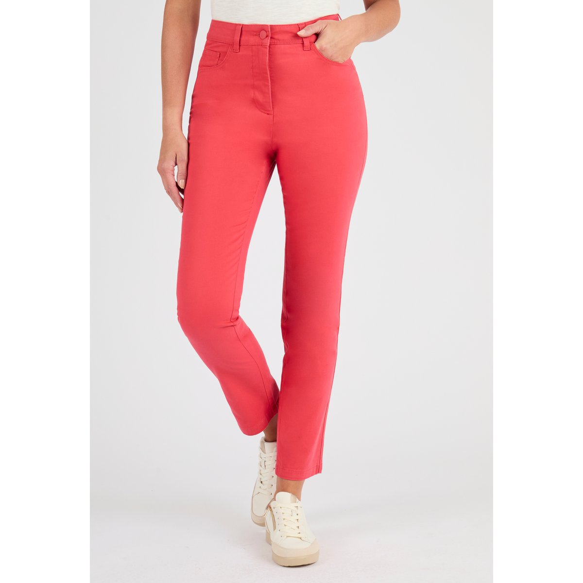 Pantalon 7/8ème slim Perfect Fit rose rouge, DAMART