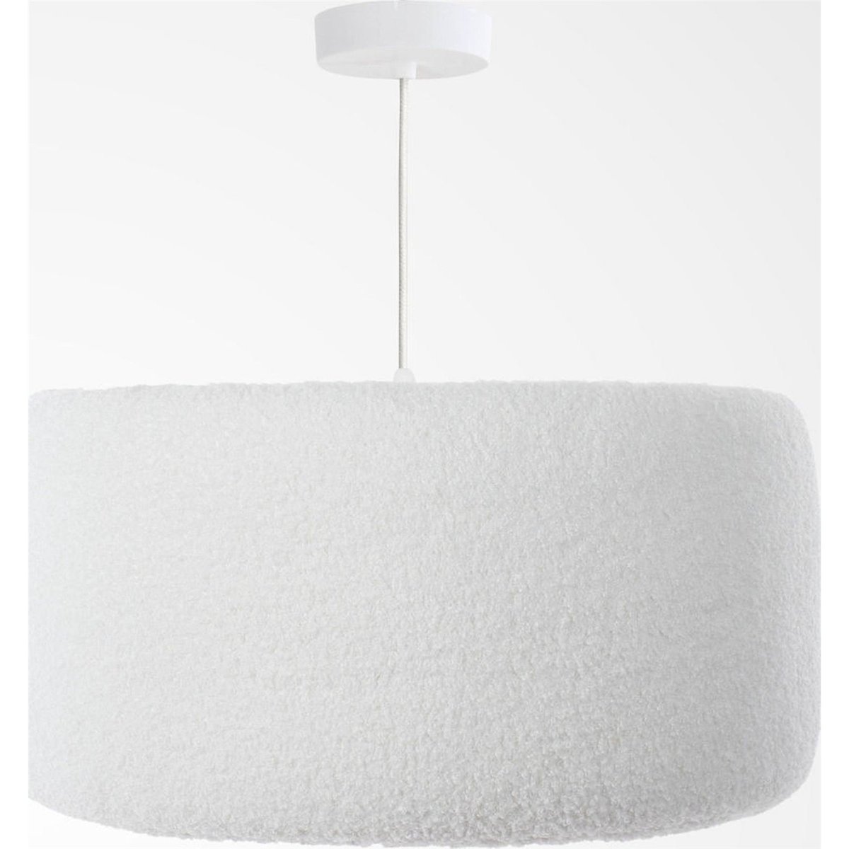 Suspension ronde en tissu peluche chambre enfant Cloud blanc nuage doux peluche, BPS KONCEPT