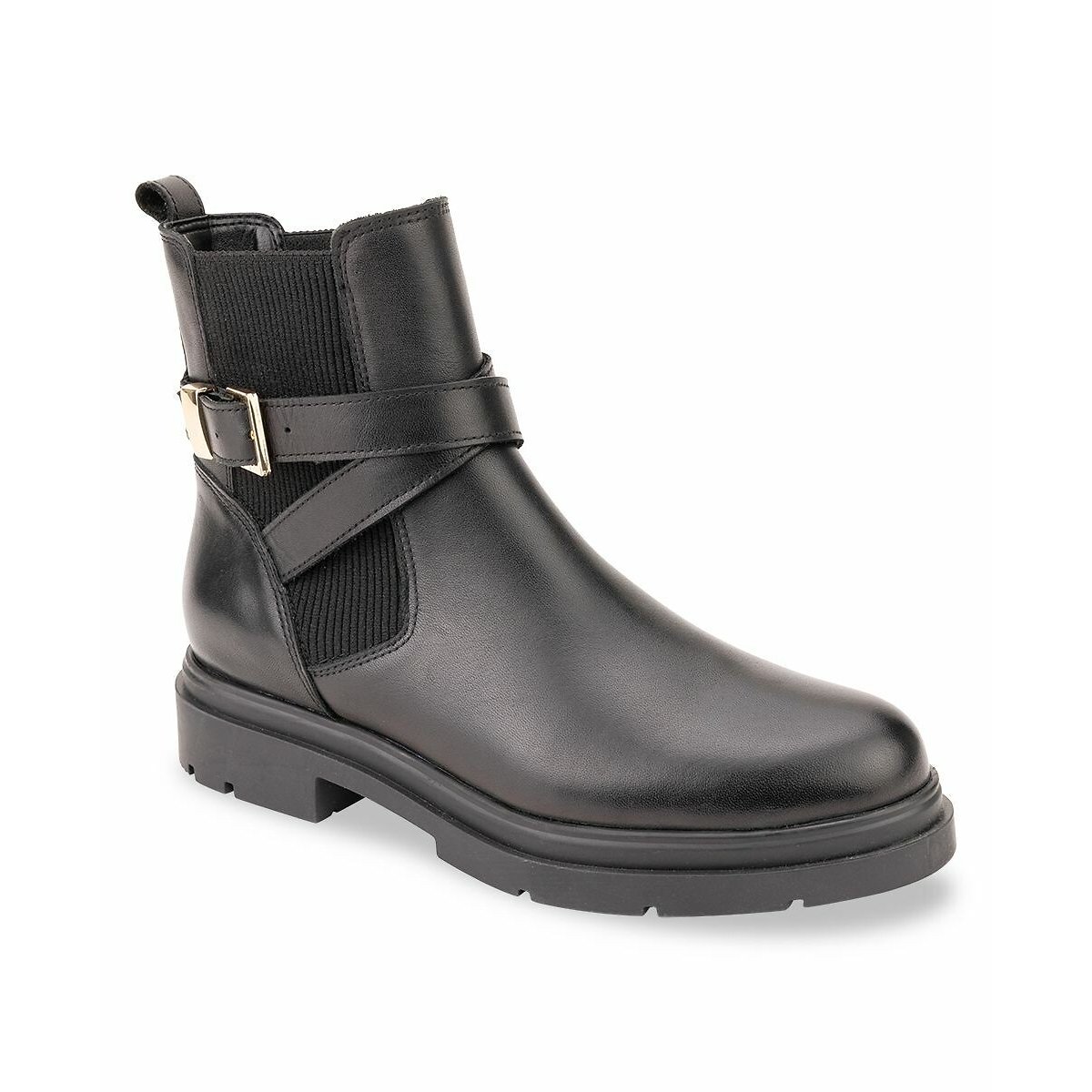 Boots in leer Simone zwart, LES TROPEZIENNES PAR M.BELARBI