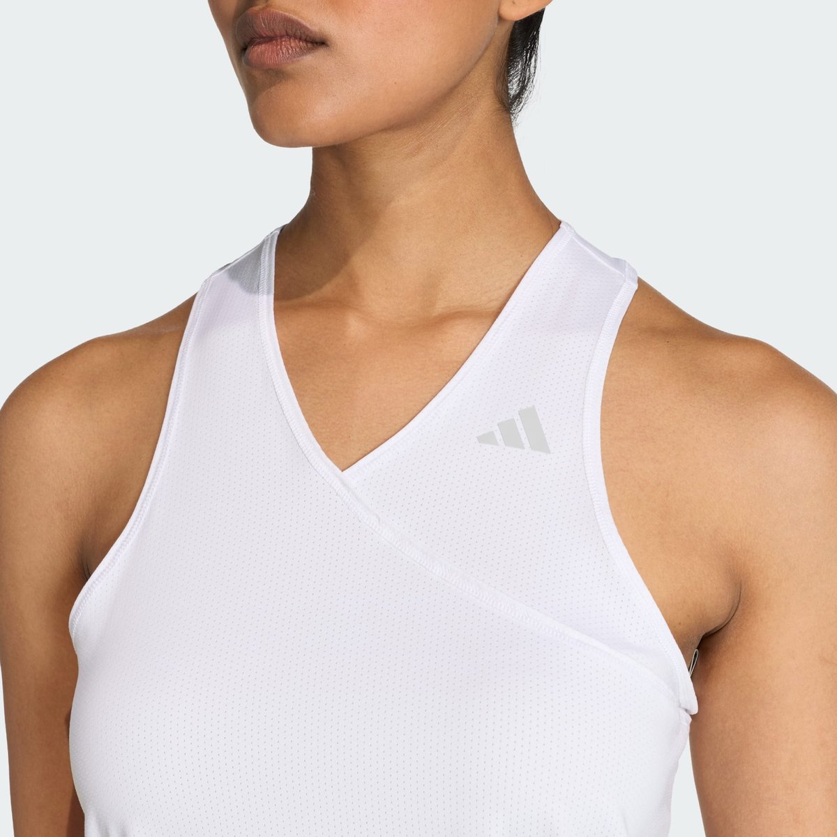 Débardeur De Tennis Col En V Climacool Club white, adidas Performance