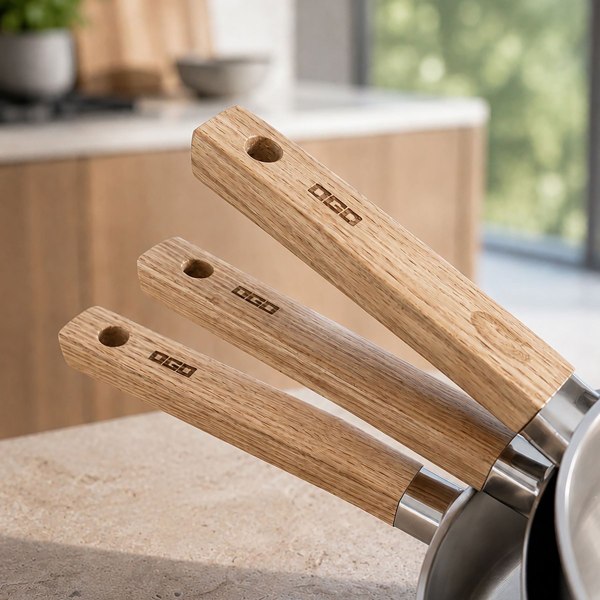 Casserole 18cm en acier inoxydable, ECTOR inox-naturel, OGO LIVING
