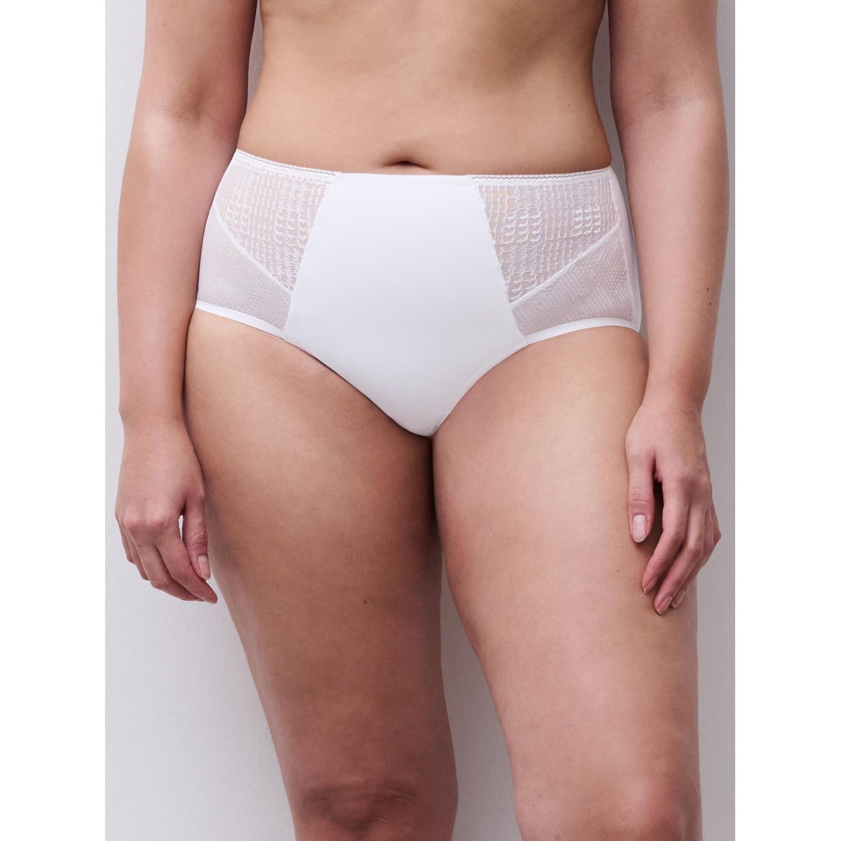 Culotte maintien taille haute Intrigue blanc, CHANTELLE