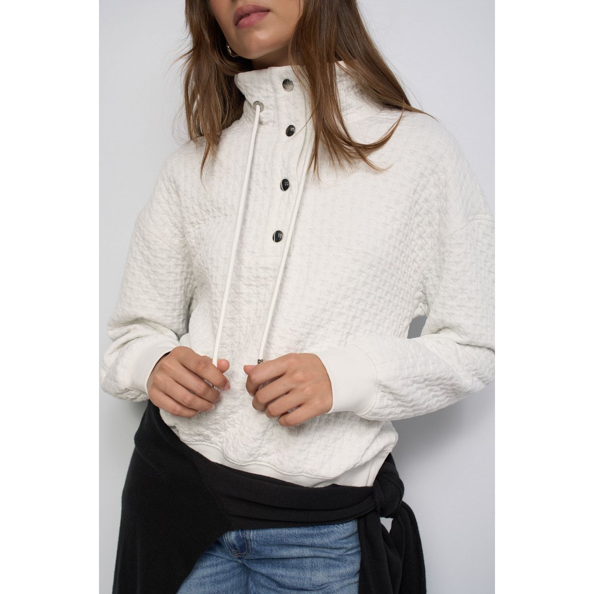 SWEATSHIRT EN Fil textile blanc, SALSA JEANS