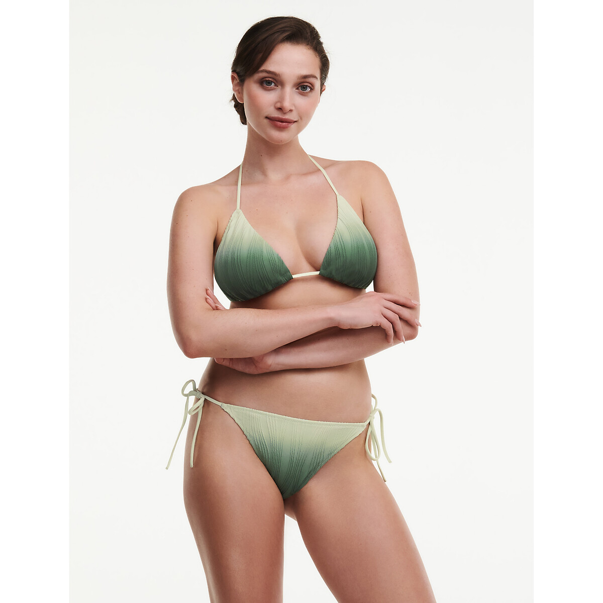 Pulp Triangle Bikini Top green tie dye, CHANTELLE