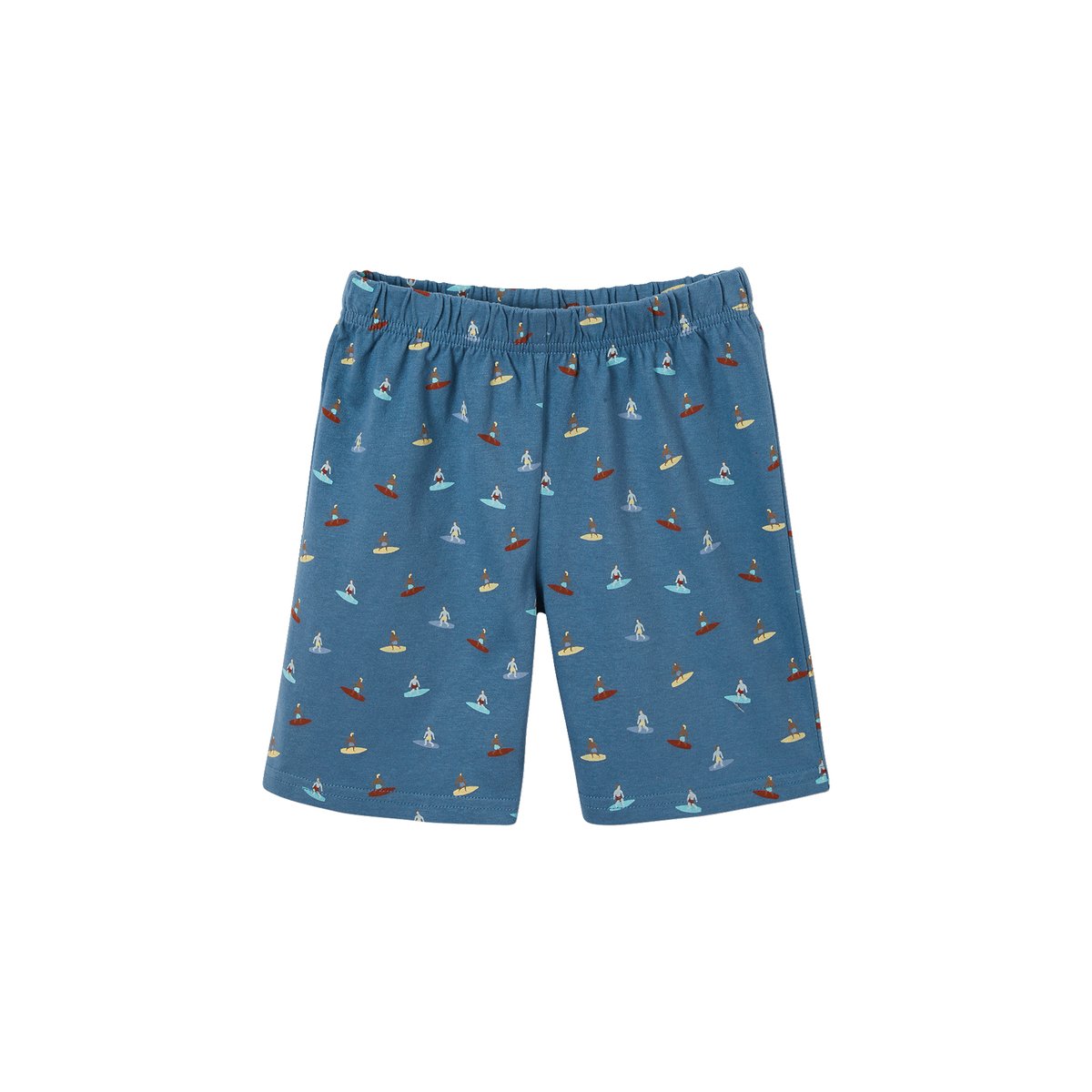 Lot de 2 pyjashorts "Summer Surf" bleu jean, VERTBAUDET