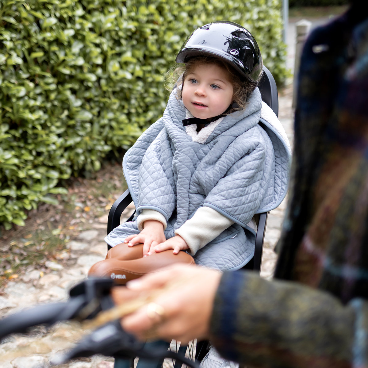 Poncho de voyage bébé pour siège auto - Dehors bien au chaud stone, BEMINI
