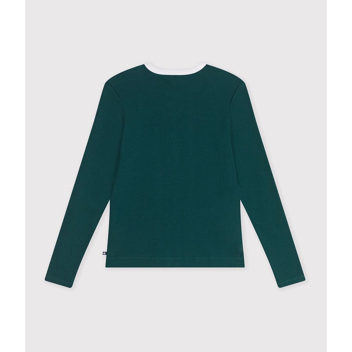 Cardigan femme en coton uni vert, PETIT BATEAU