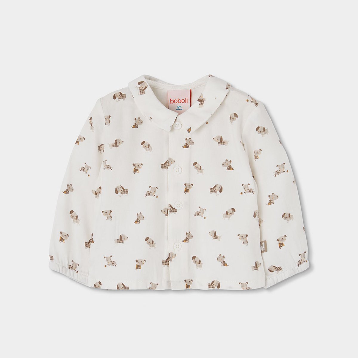 Ensemble bébé garçon imprimé chiens marron, BOBOLI
