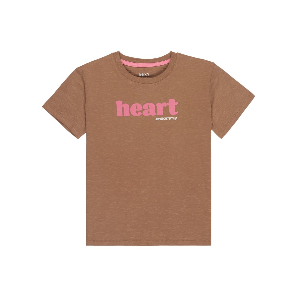 T-Shirt, manches courtes, col rond, . marron woodsmoke, ROXY