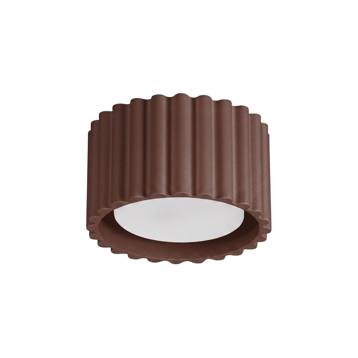 Plafonnier Aluminium Marron Gx53 1 AURA marron, EDEN