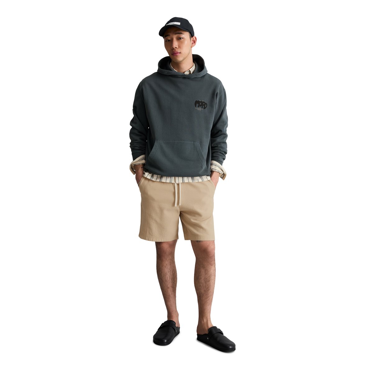 Hoodie relaxed en coton recyclé bleu foncé, MARC O’POLO DENIM