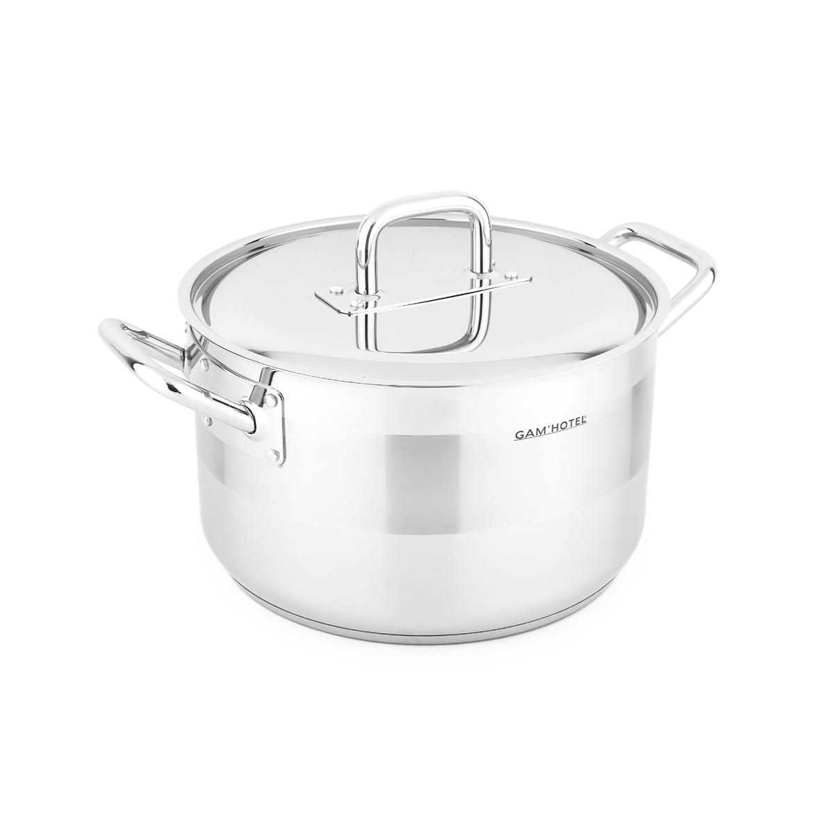 Marmite inox - 32cm induction couleur unique, GAM HOTEL
