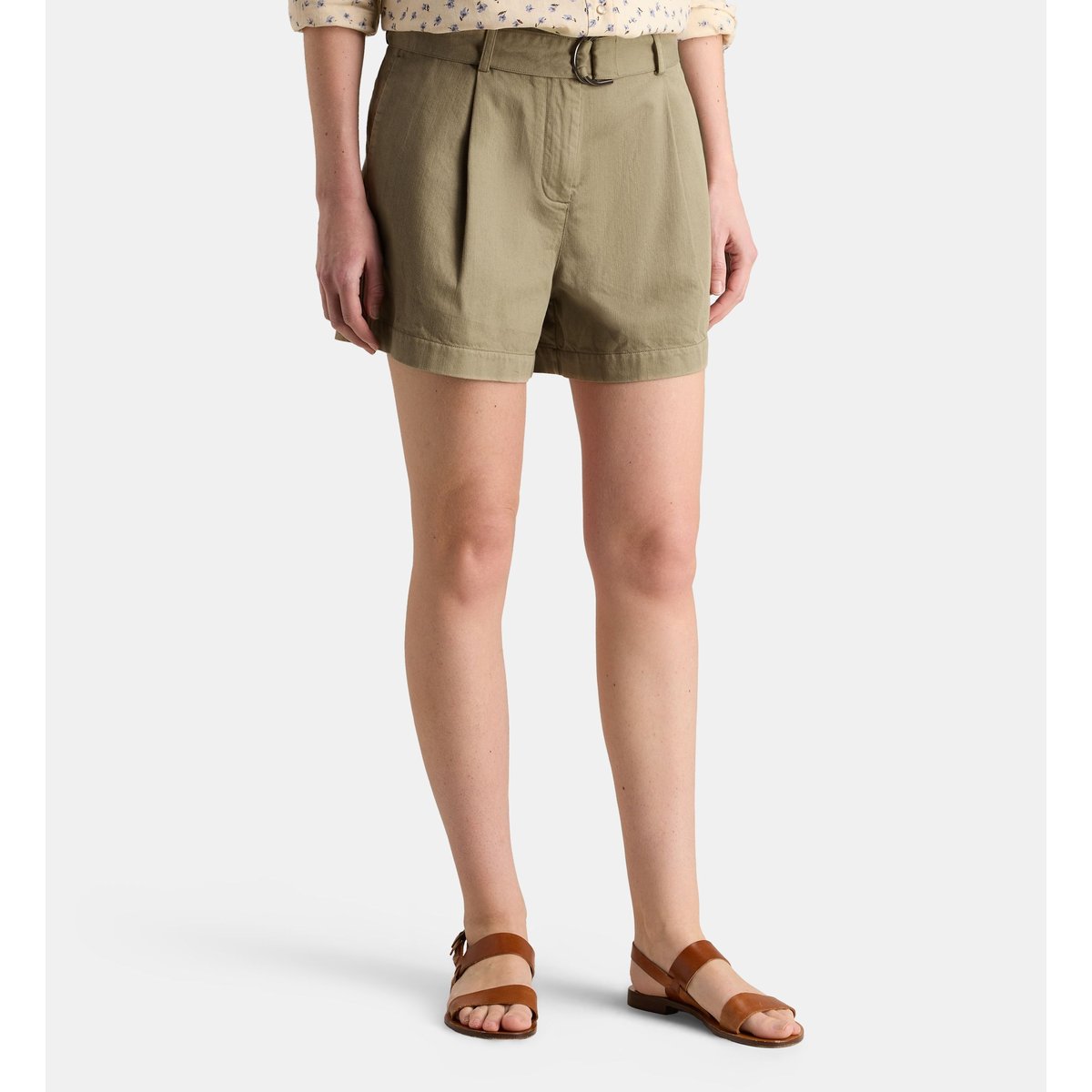 Short escale lodge coton kaki, GALERIES LAFAYETTE