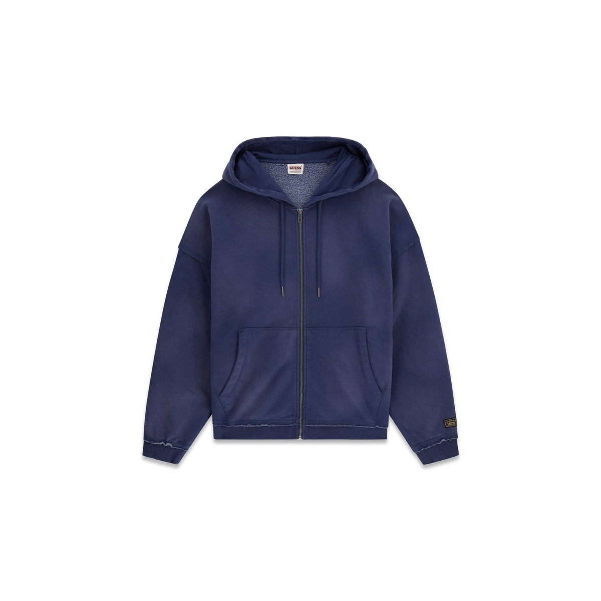 Sweat-Shirt À Capuche bleu foncé, GUESS JEANS