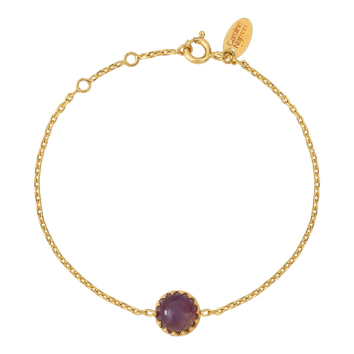 Bracelet cordelia amethyste violet, CAROLINE NAJMAN