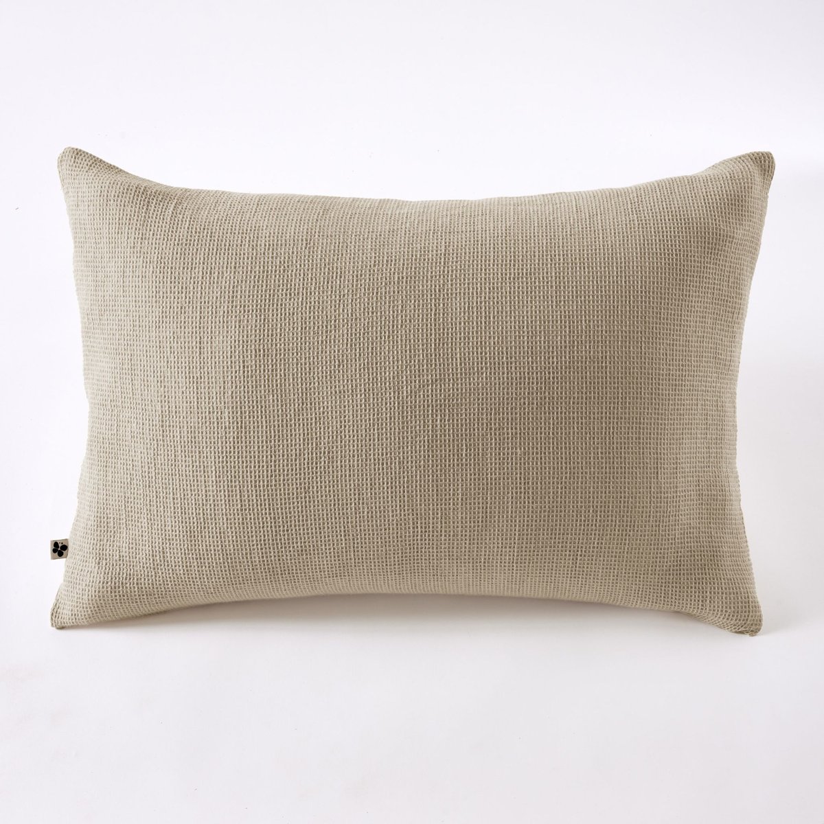 Taie d'oreiller nid d'abeille  - MAYA beige, TERRE DE NUIT