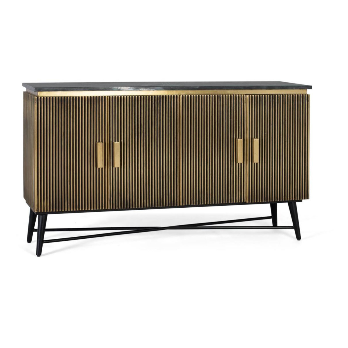 Buffet 4 portes Bois Or - ALMA or, DECORATION D’AUTREFOIS