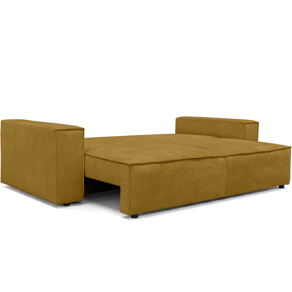 Canapé convertible 3 places en tissu chenille - HARPER bronze, HOMIFAB
