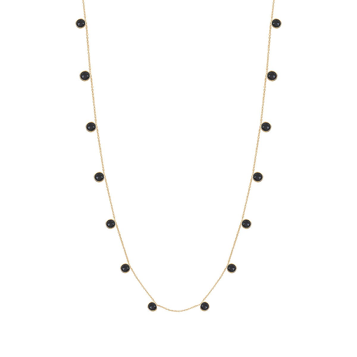 Collier sautoir moorea onyx noir, CAROLINE NAJMAN