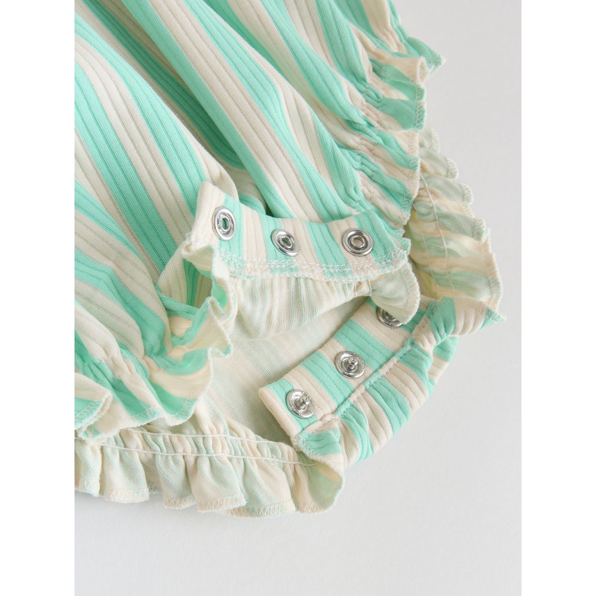 Barboteuse bébé à volants, lot de 4 rayure multicolore pastel, NEXT