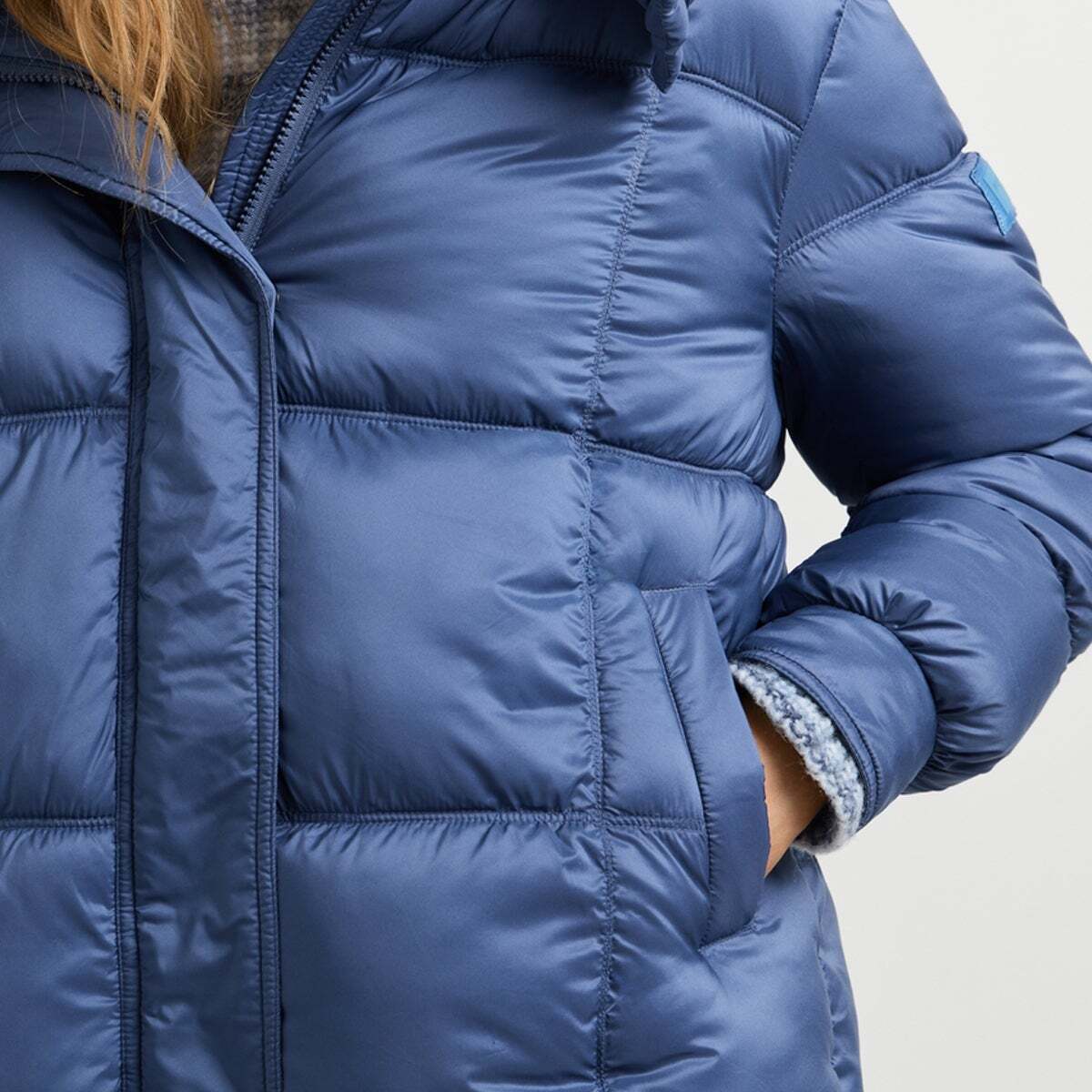Doudoune Matelassée Imperméable bleu acier, PEPE JEANS