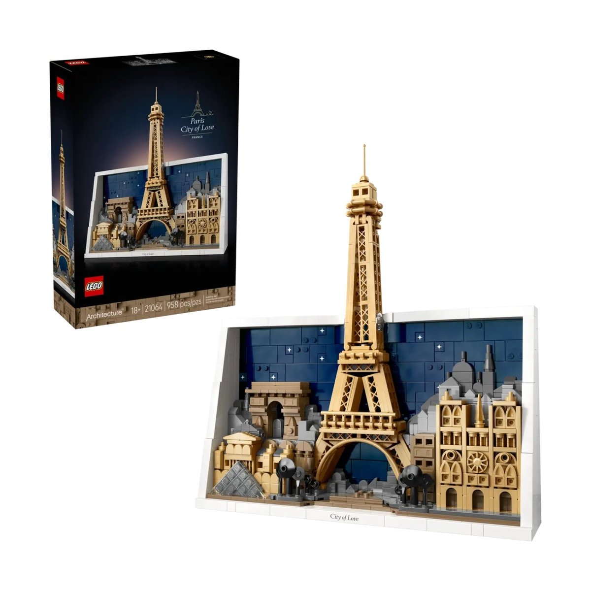LEGO Architecture - Paris, ville de l'amour - 21064 multicolore, LEGO