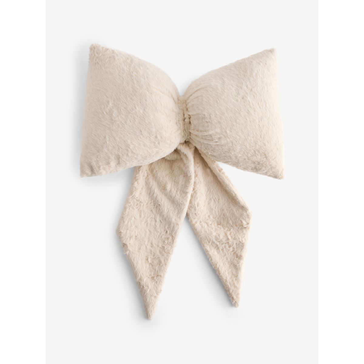 Coussin nœud 3d en imitation fourrure naturel, NEXT