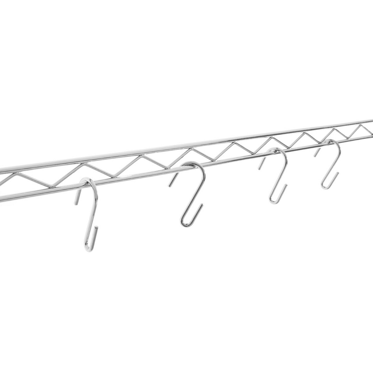 Wire frame 4 Tier Shelf Unit silver-coloured, SO'HOME