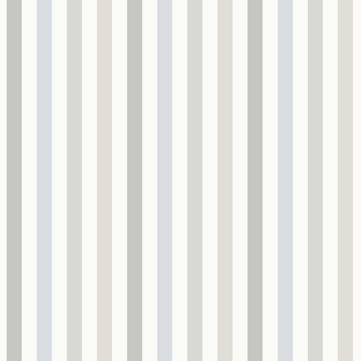 Papier peint rayures fines gris bleu blanc bleu, HEXOA