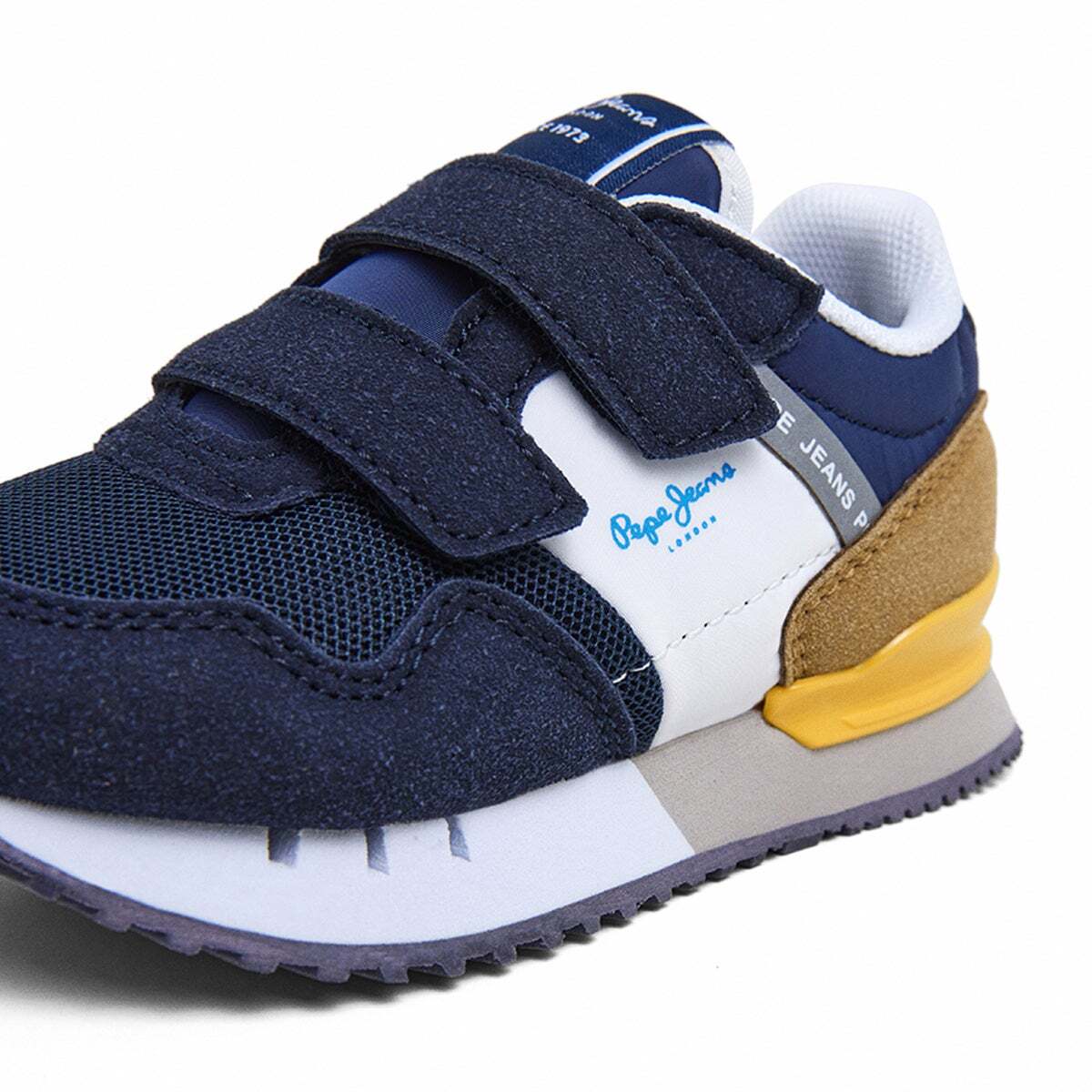 Baskets À Fermeture Velcro bleu marin, PEPE JEANS