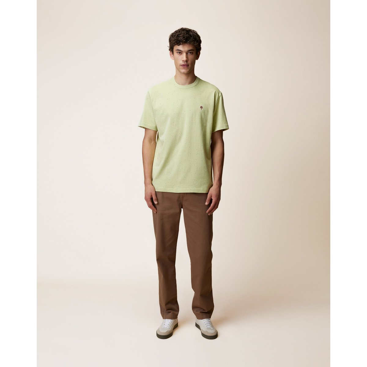 T-shirt en maille vert anis, FAGUO