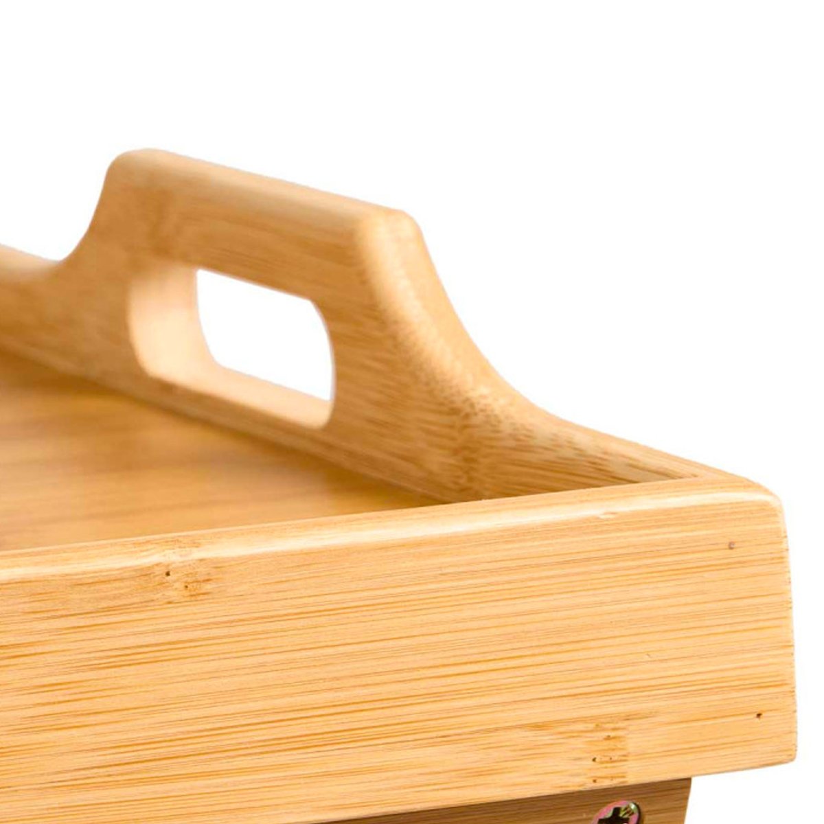 Table pliante en bambou plateau amovible 50x36x64.5cm bois, WADIGA