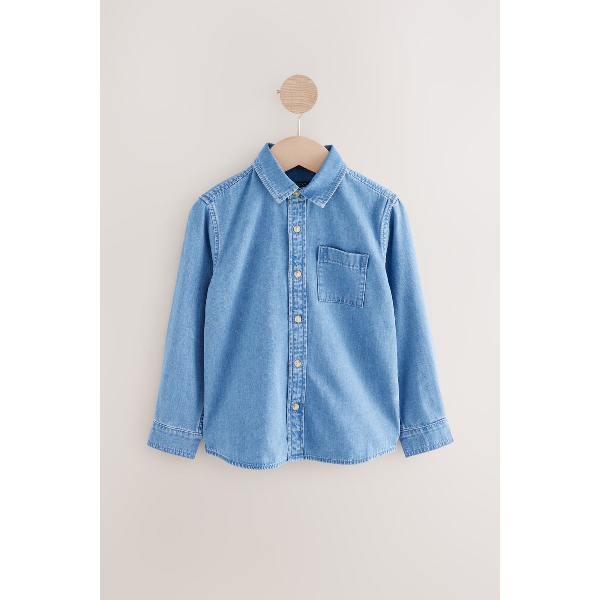 Chemise en jean à manches longues jena bleu, NEXT