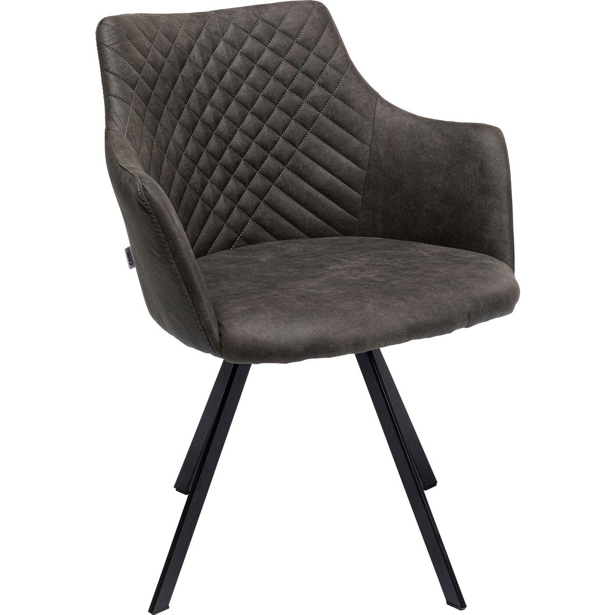 Chaise avec accoudoirs pivotante, COCO anthracite, KARE DESIGN