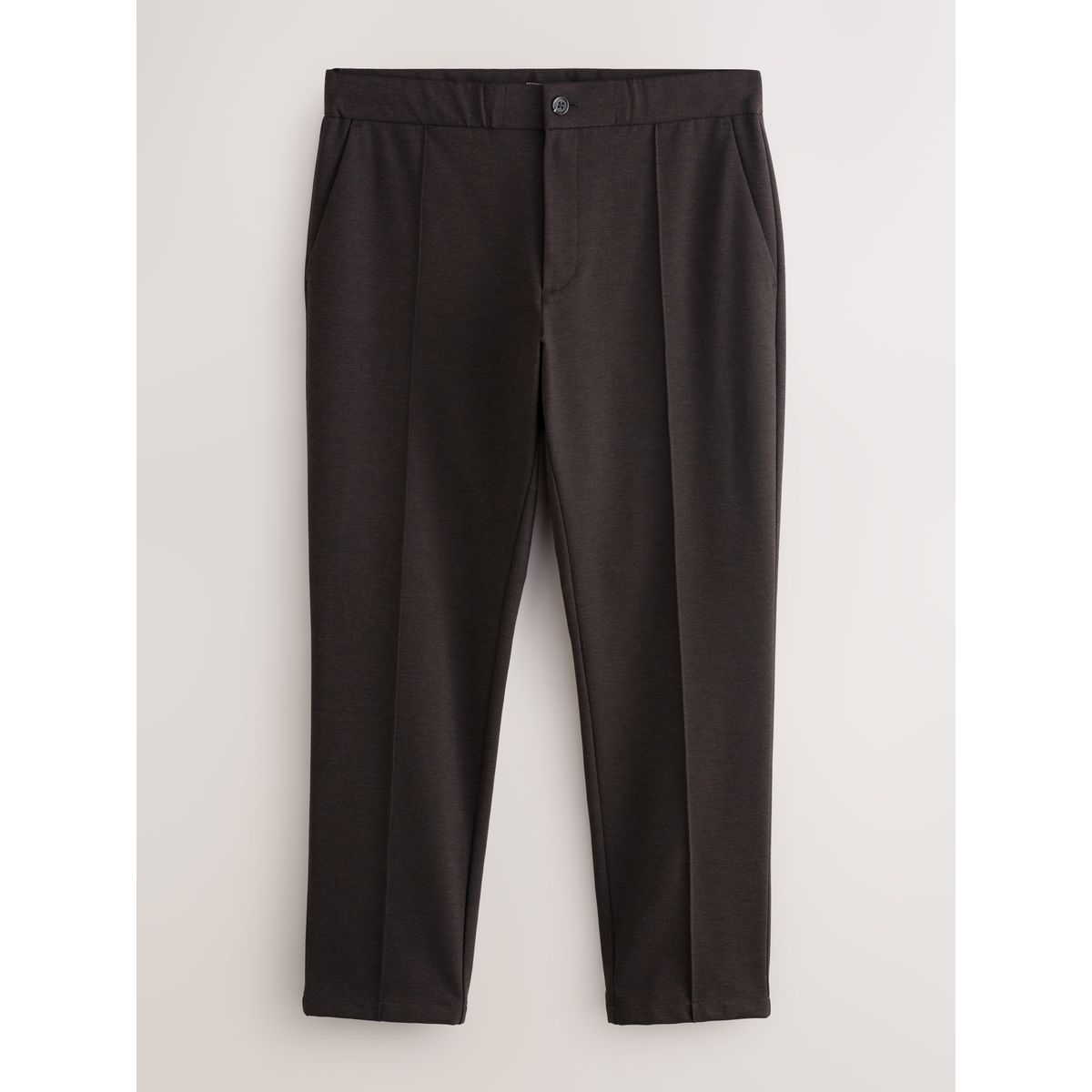 Pantalon habillé à taille élastique et laine marron, NEXT