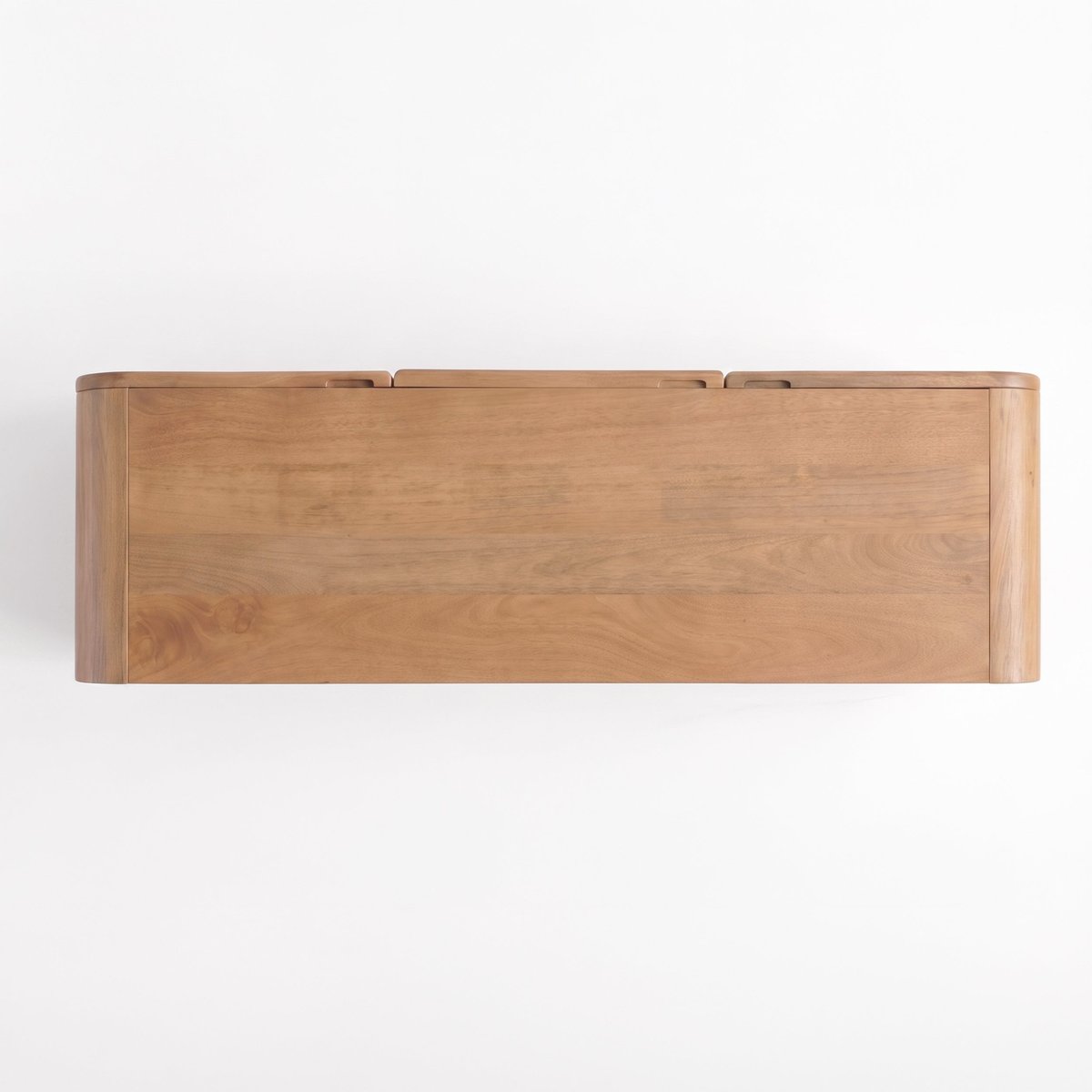 Buffet en bois de manguier et cannage - EZIO marron foncé, MAISON PAVANE